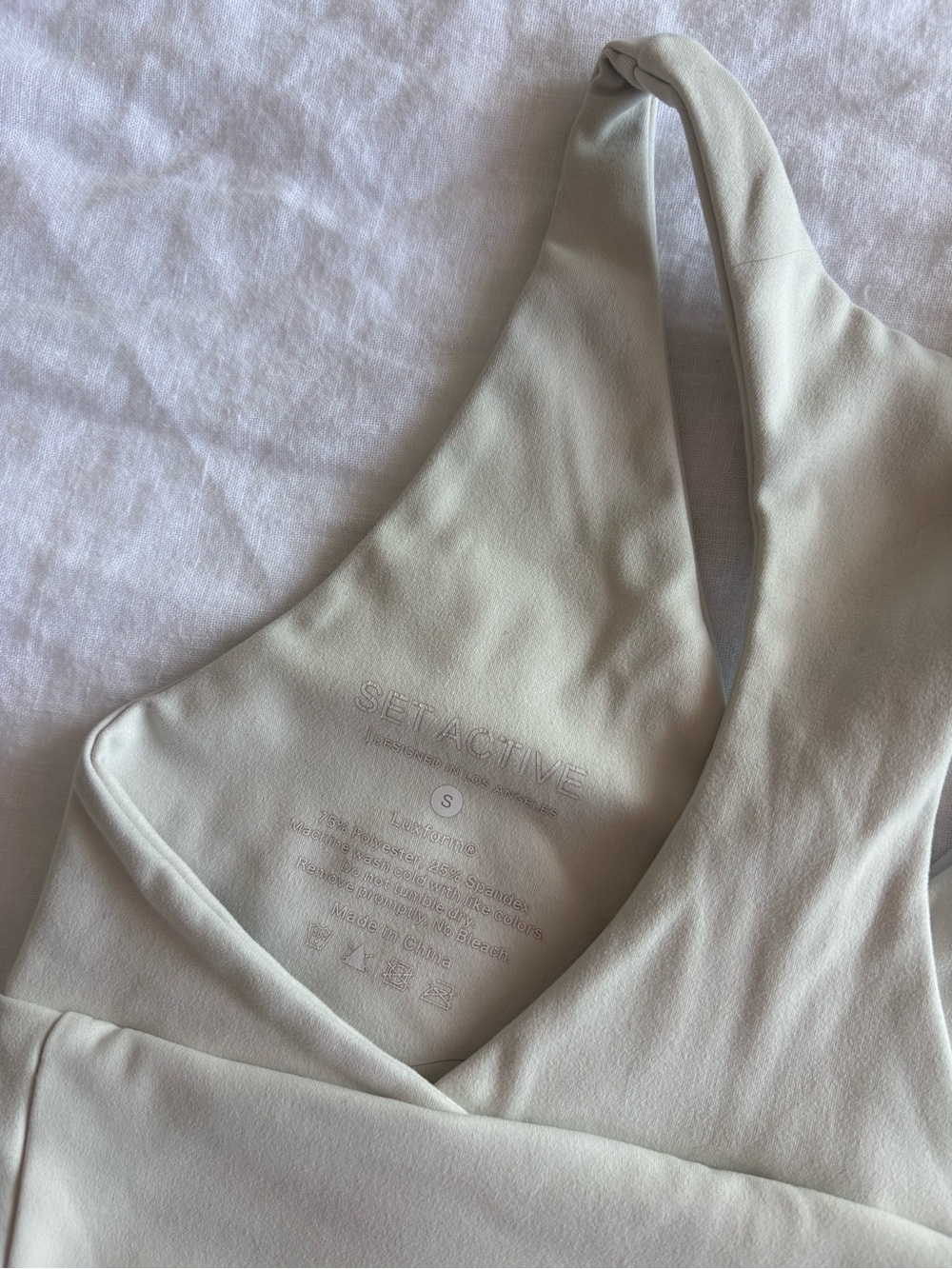 SET Active Cream Racerback Sports Bra - Picture 3 of 3